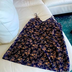 Nightgown floral print, spaghetti straps